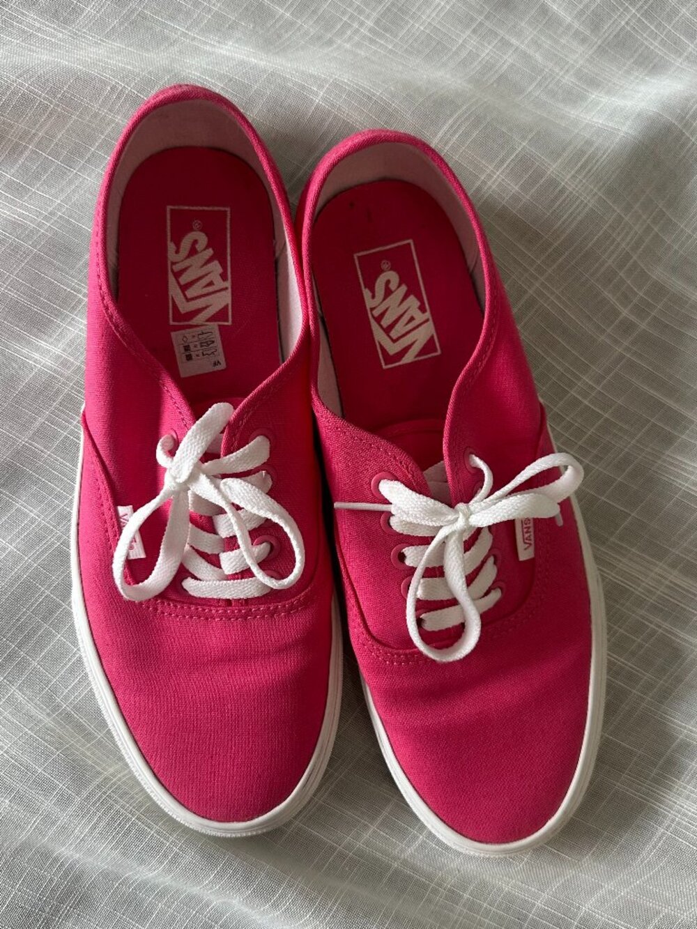 Vans Authentic Hot Pink Canvas Sneakers Women’s 10